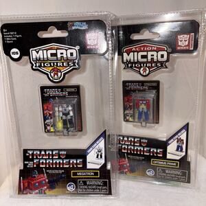 Transformers World's Smallest Micro Figures Optimus Prime & Megatron BOTH NEW
